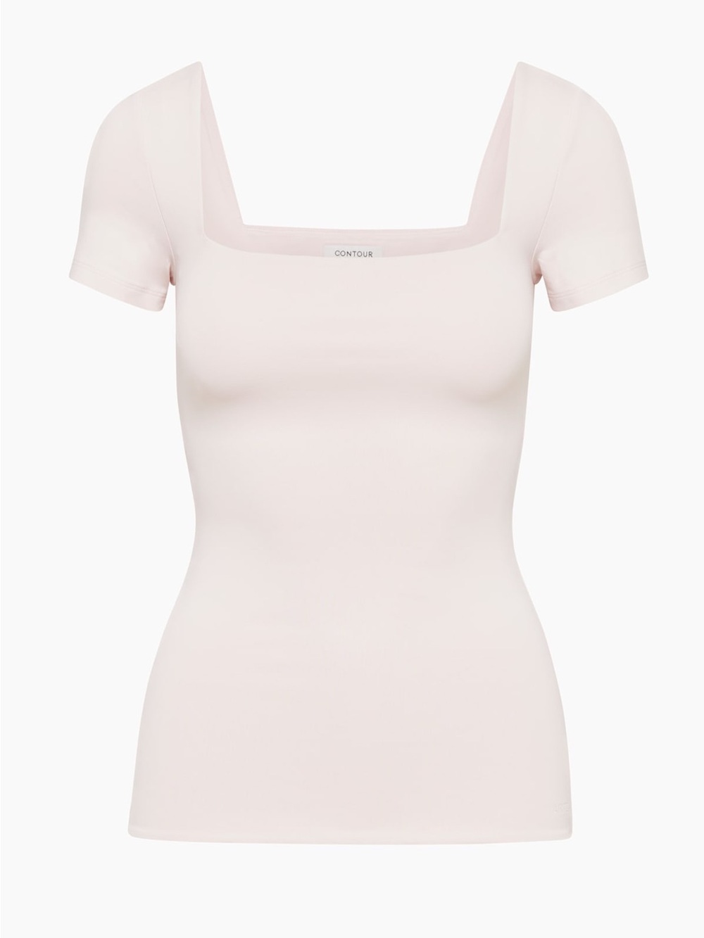 Aritzia Contour Square Neck Pink Top